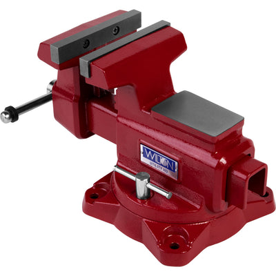 Wilton Tools 28815 6 1/2" Wide Jaw 6 1/4" Opening Swivel Utility Bench Vise, Red