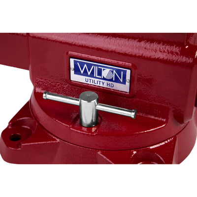 Wilton Tools 28815 6 1/2" Wide Jaw 6 1/4" Opening Swivel Utility Bench Vise, Red