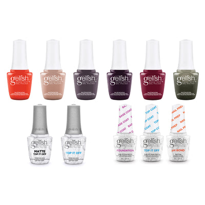 Gelish Terrific Trio Essentials, Mini Rendezvous Kit, & Top Off Duo Coats
