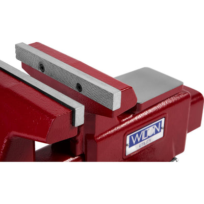 Wilton Tools 28820 6 1/2" Wide Jaw 6" Max Opening Swivel Utility Bench Vise, Red