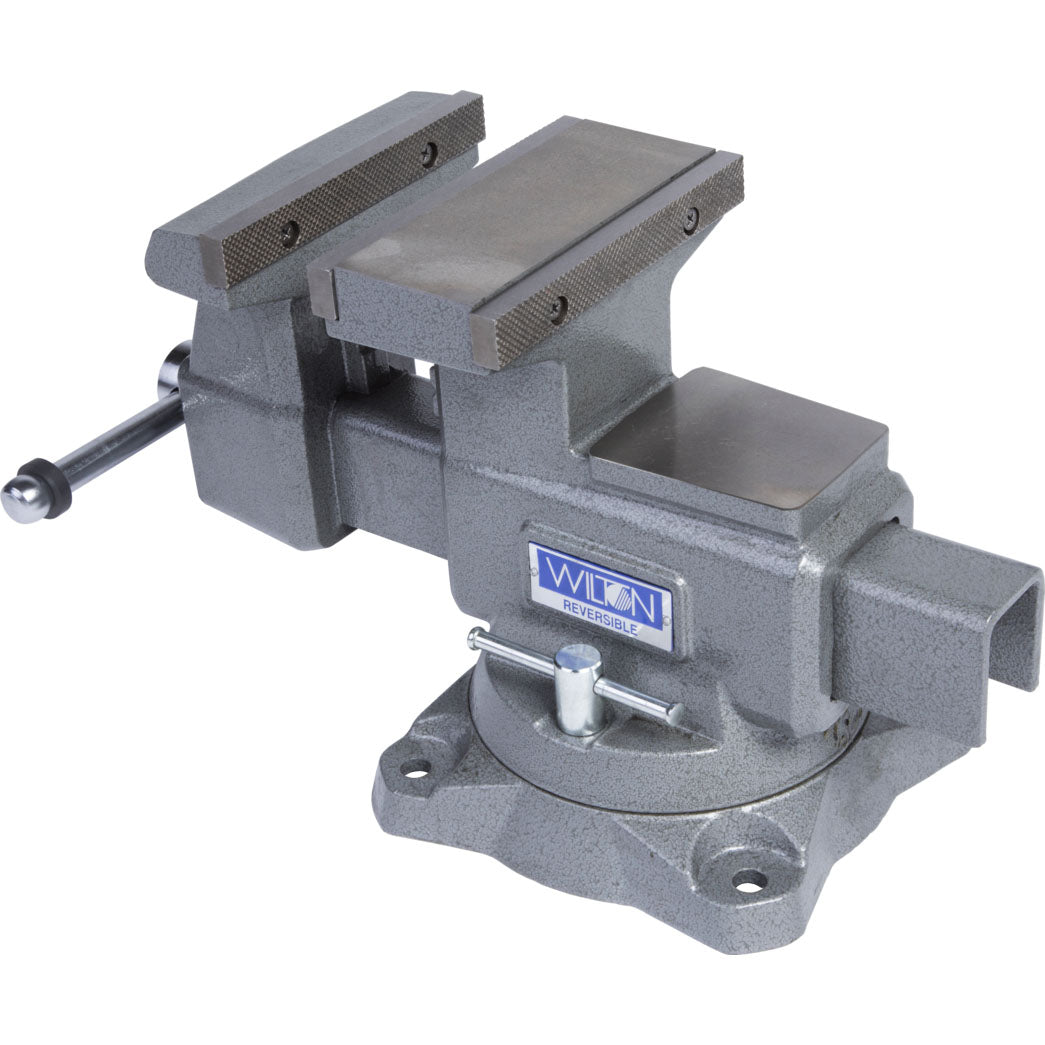Wilton Tools 6 1/2 Inch Wide Jaw Swivel Base Reversible Work Bench Vise (Used)