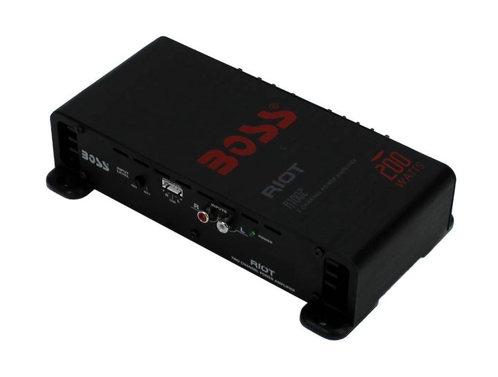 BOSS Audio R1002 Riot 200W 2-Channel Class A/B Car Audio High Power Amplifier - VMInnovations