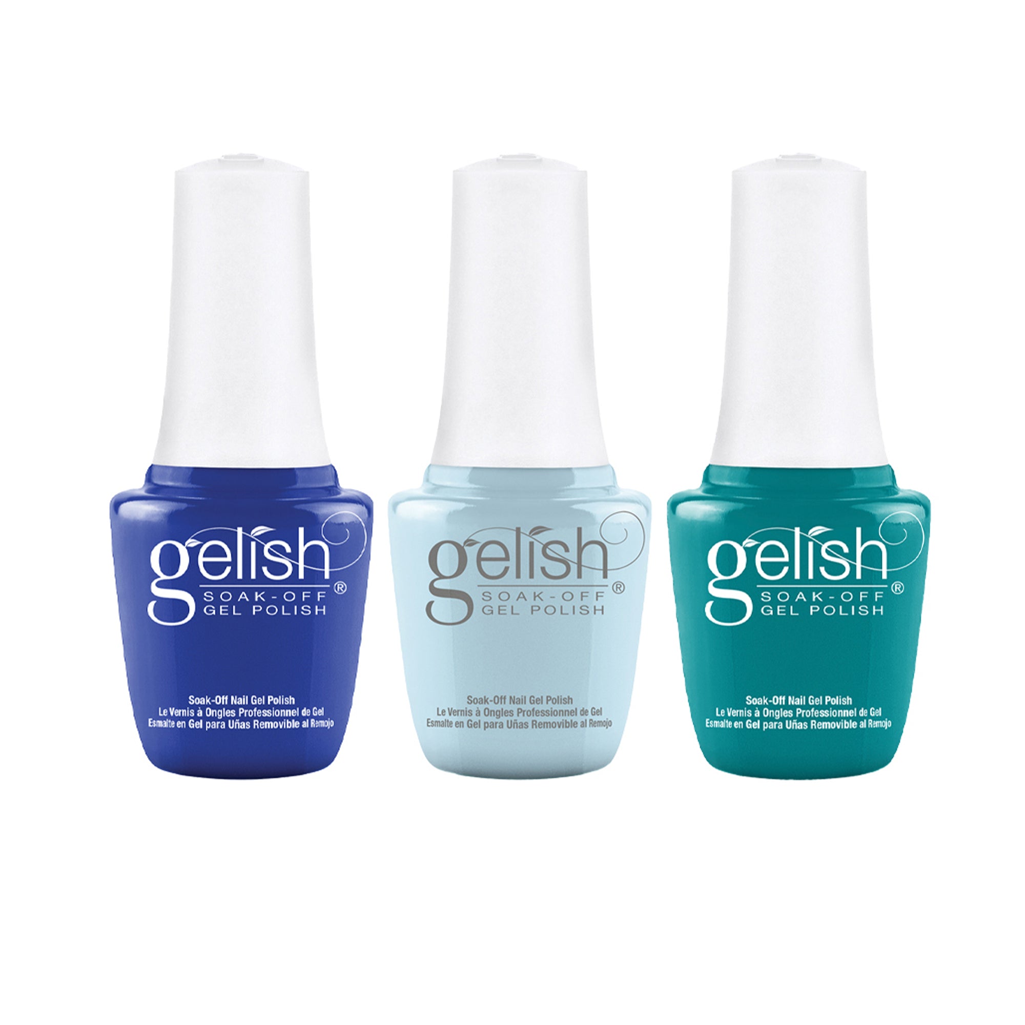 Gelish Medium Coffin Stiletto Nail Kit w/ Polish Sealer & Makin' A Splash Set