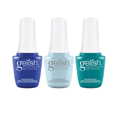 Gelish Medium Coffin Stiletto Nail Kit w/ Polish Sealer & Makin' A Splash Set