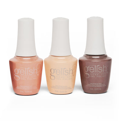 Gelish 330 Medium Coffin Stiletto Nail Kit with Polish Sealer and Neutral Set