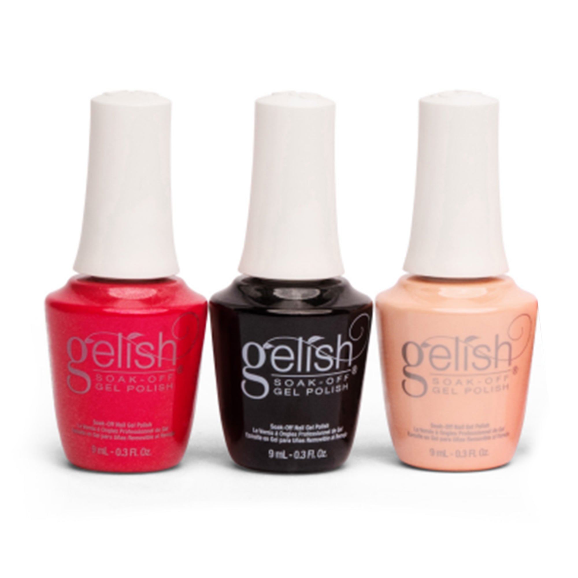 Gelish Medium Coffin Stiletto Nail Kit w/ Polish Sealer & Forever Fabulous Set