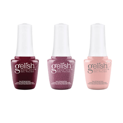 Gelish 330 Medium Coffin Stiletto Nail Kit with Polish Sealer and Passion Set