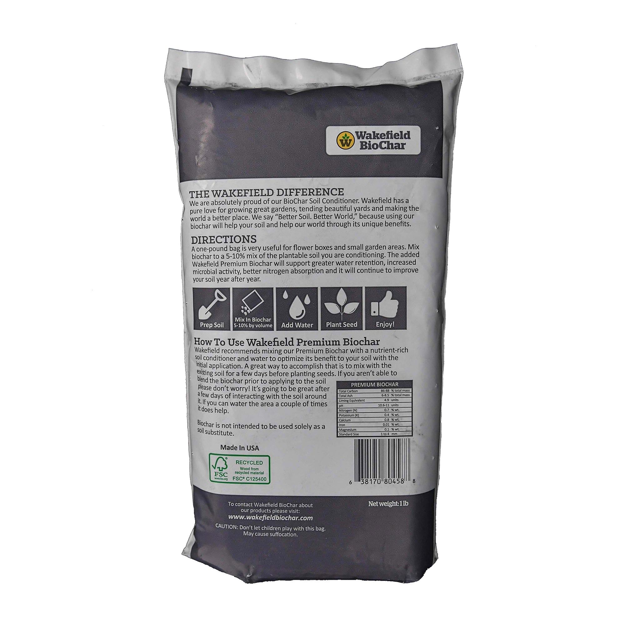 HC Companies Pizzazz Round Garden Planter Pot with Wakefield Soil Conditioner - VMInnovations