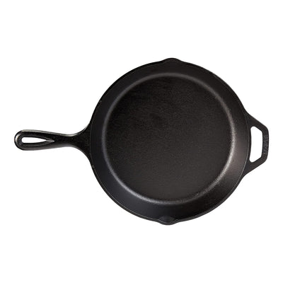 Lodge L6SK3PLT 9 Inch Pre Seasoned Cast Iron Skillet Pan with Assist Handle