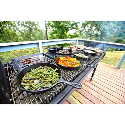 Lodge L6SK3PLT 9 Inch Pre Seasoned Cast Iron Skillet Pan with Assist Handle