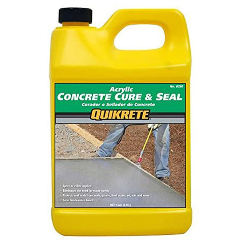 Quikrete Ready to Use Satin Acrylic Concrete Cure and Seal Compound, 1 Gallon
