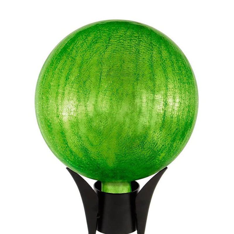 Achla Designs 10 Inch Gazing Glass Globe Sphere Garden Ornament, Fern Green