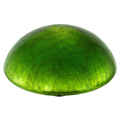 Achla Designs Crackle Glass Garden Toadstool Gazing Ball, 9 Inch, Fern Green - VMInnovations