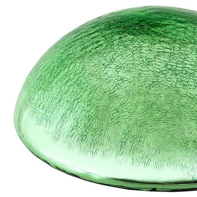 Achla Designs Crackle Glass Garden Toadstool Gazing Ball, 9 Inch, Light Green