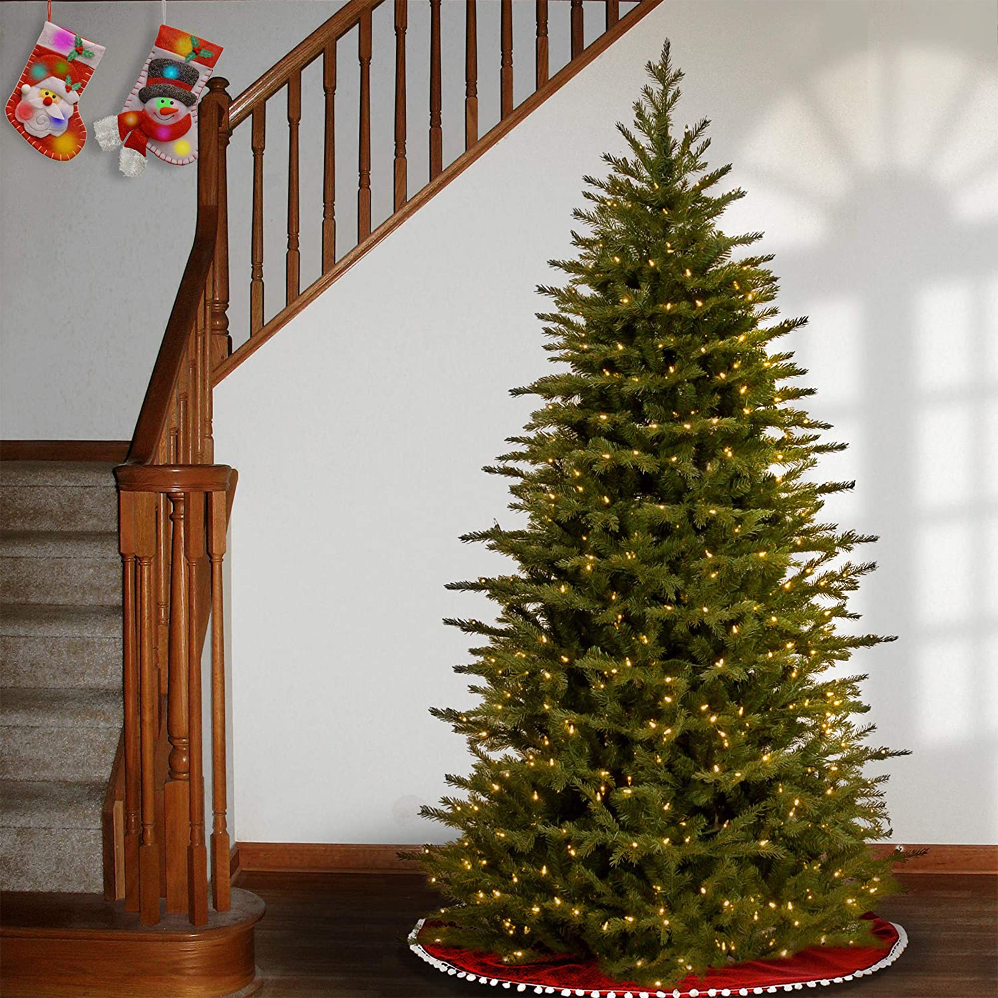 National Tree Company Nordic Spruce 7.5' Clear Prelit Artificial Christmas Tree