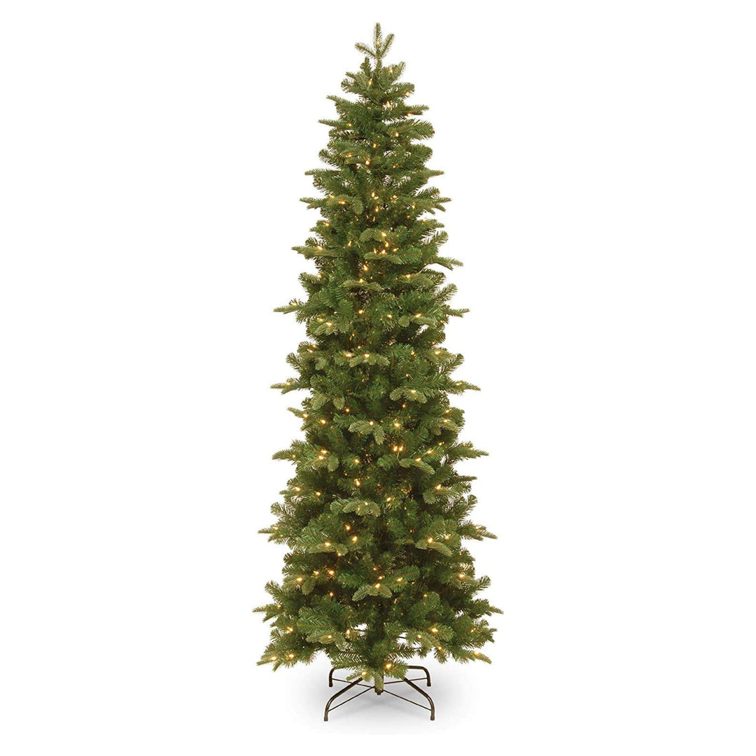 National Tree Company 6.5 Ft Slim Pre Lit Artificial Christmas Tree (Open Box)