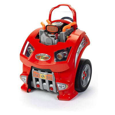 Theo Klein Interactive Toy Car and Engine Service Station Play Set (Open Box) - VMInnovations