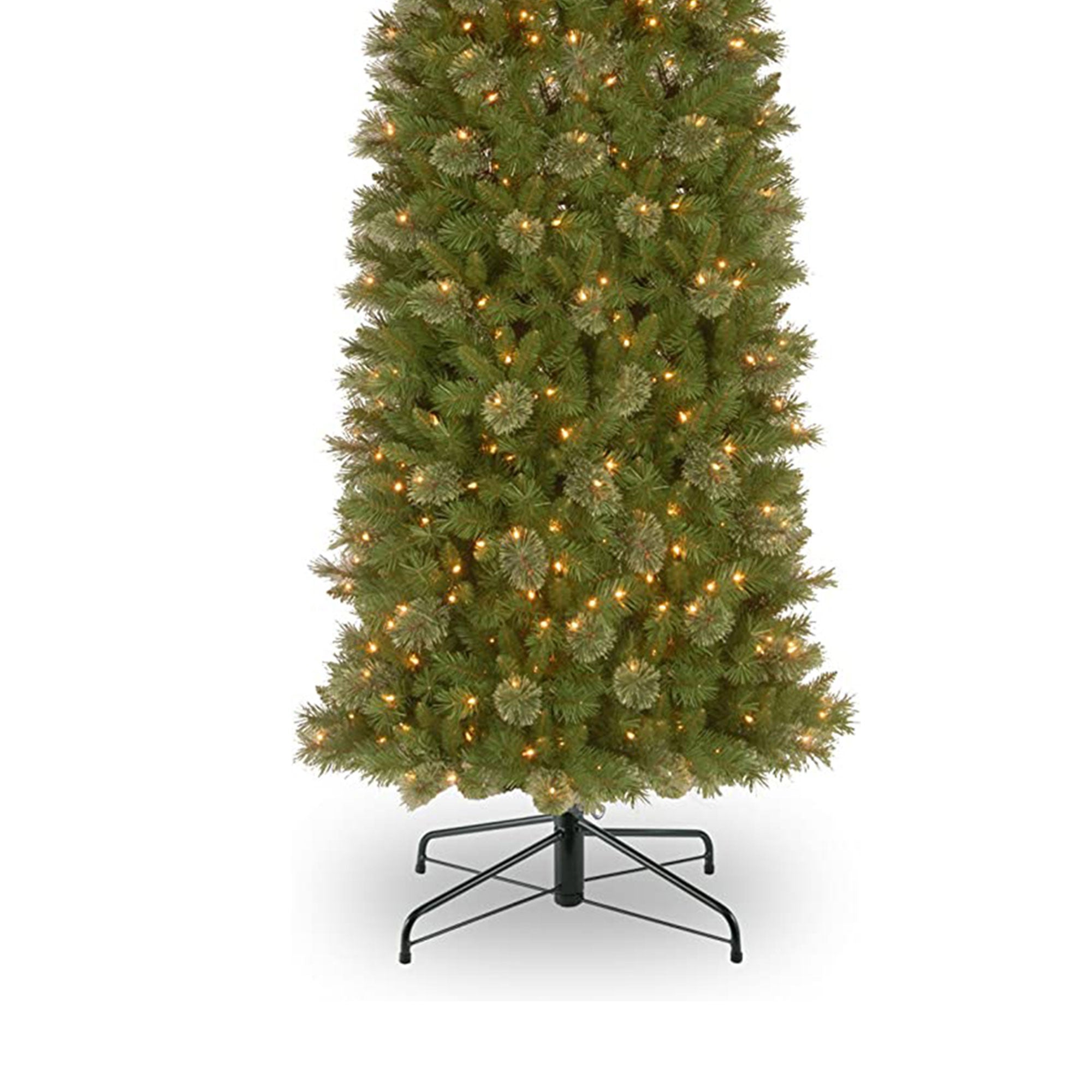 National Tree Company Tacoma Pine 12 Foot Prelit Slim Artificial Christmas Tree