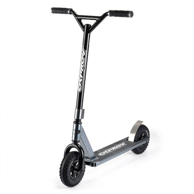 Osprey All Terrain Adult Dirt Trail Scooter with Chunky Off Road Tires, Gray