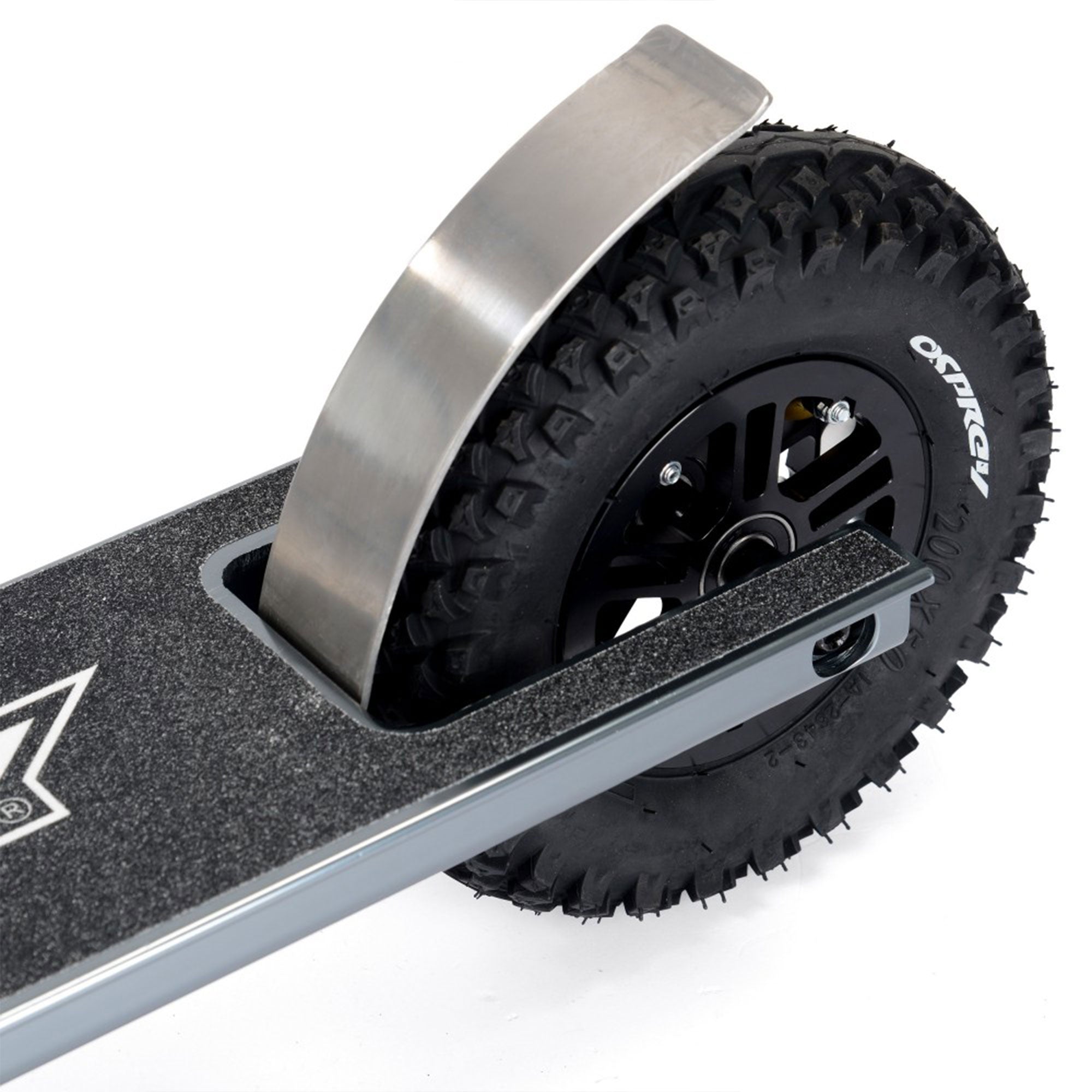 Osprey All Terrain Adult Dirt Trail Scooter with Chunky Off Road Tires, Gray