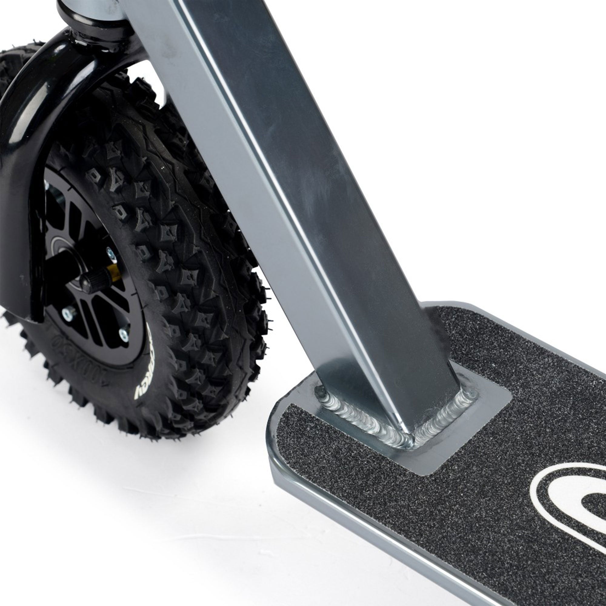 Osprey All Terrain Adult Dirt Trail Scooter with Chunky Off Road Tires, Gray