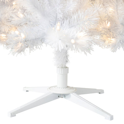 Treetopia Moonlight White 6 Foot Artificial Unlit Slim Christmas Tree w/ Stand