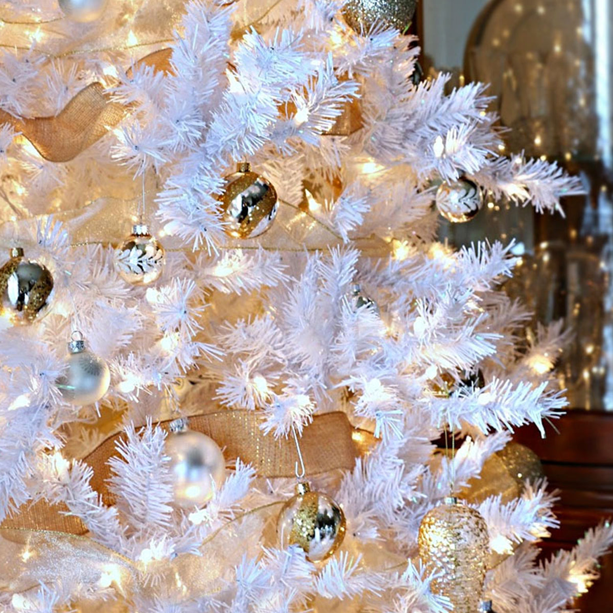 Treetopia Moonlight White 6 Foot Unlit Slim Christmas Tree w/ Stand (Open Box) - VMInnovations