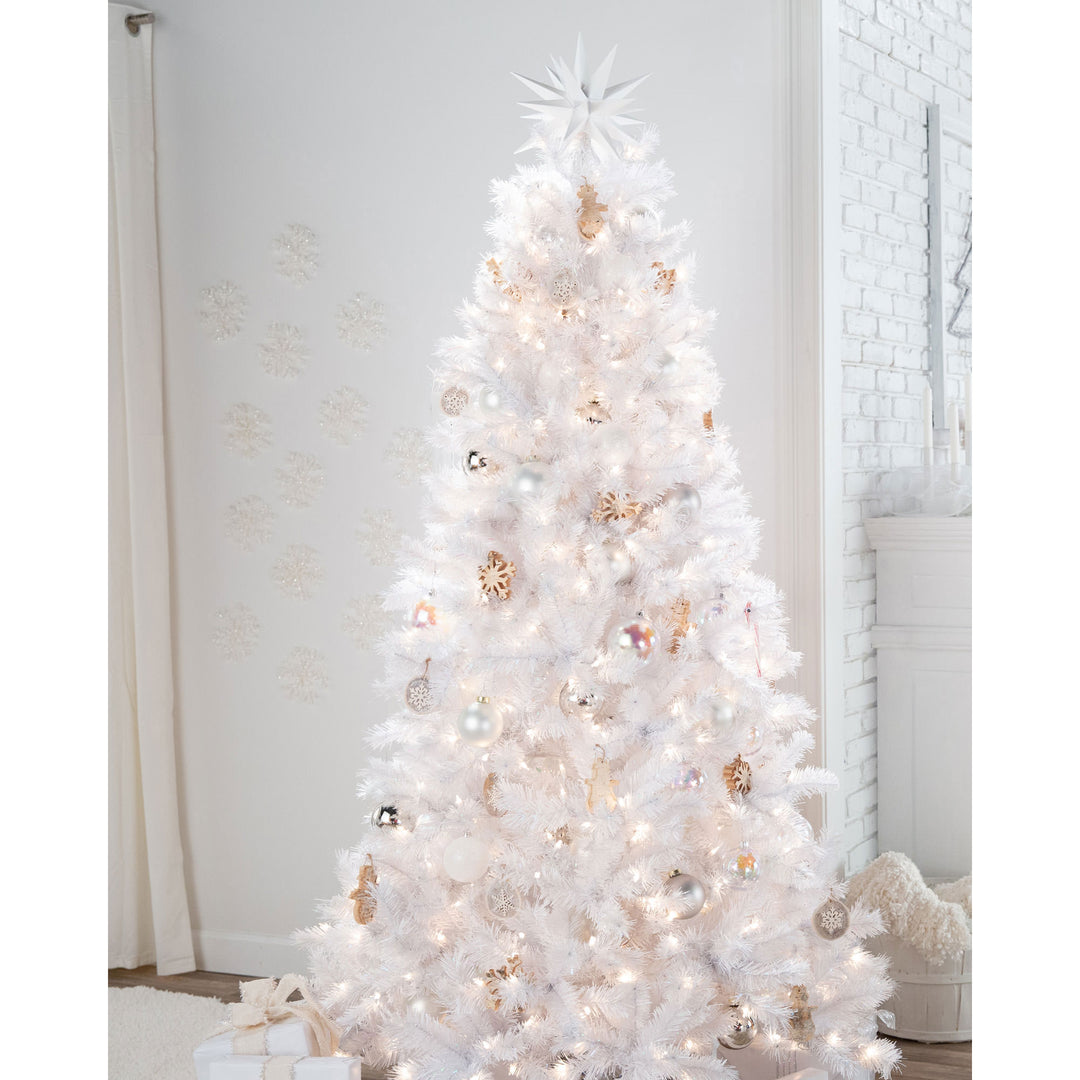 Treetopia Moonlight White 7 Foot Unlit Christmas Holiday Tree w/Stand (Open Box) - VMInnovations