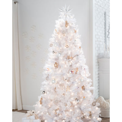 Treetopia Moonlight White 7 Foot Unlit Christmas Holiday Tree w/Stand (Open Box)