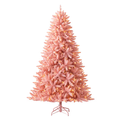 Luxe La Vie En Rose 6 Foot Artificial Prelit Christmas Tree w/ Stand (Open Box)