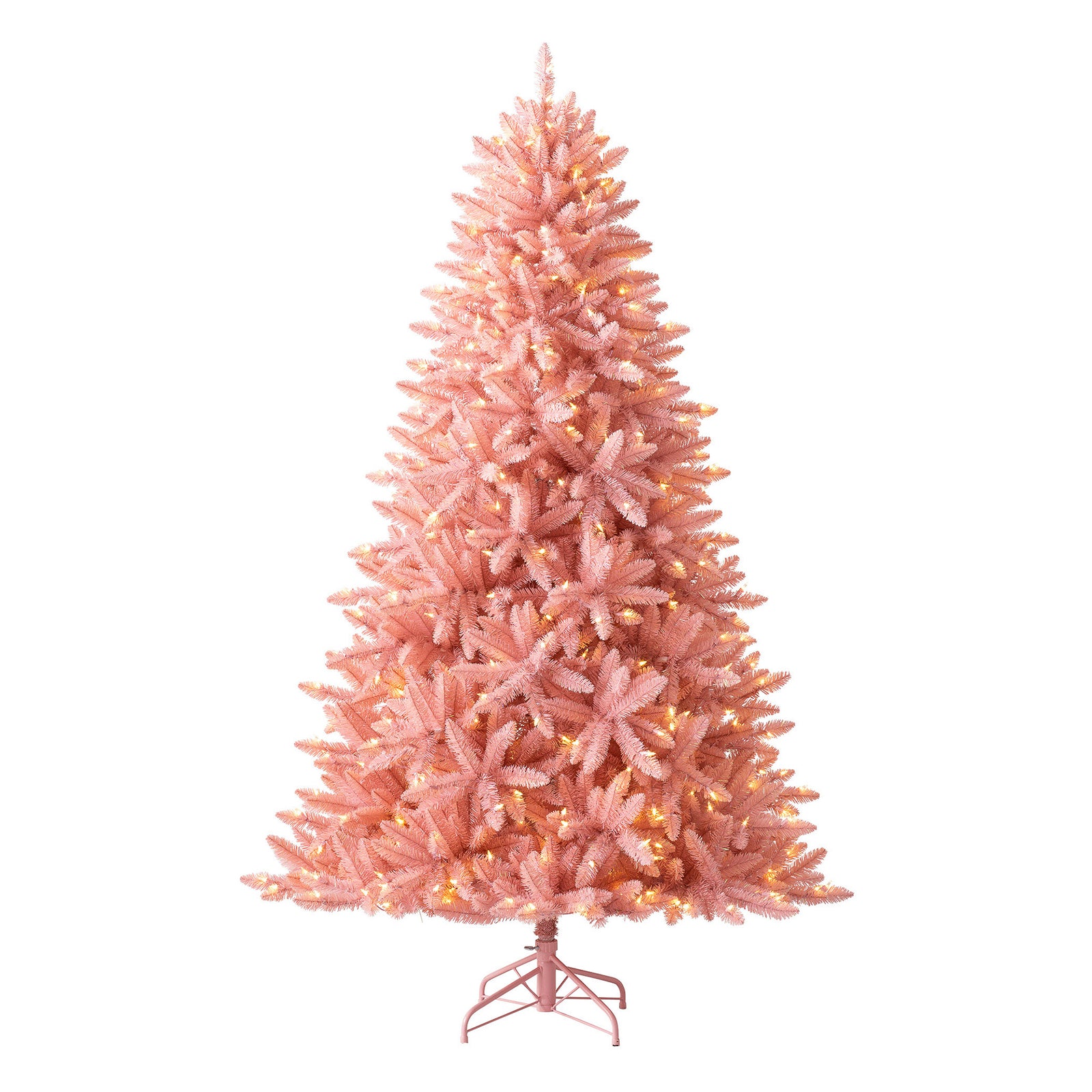 Luxe La Vie En Rose 6 Foot Artificial Prelit Christmas Tree w/ Stand (Open Box) - VMInnovations