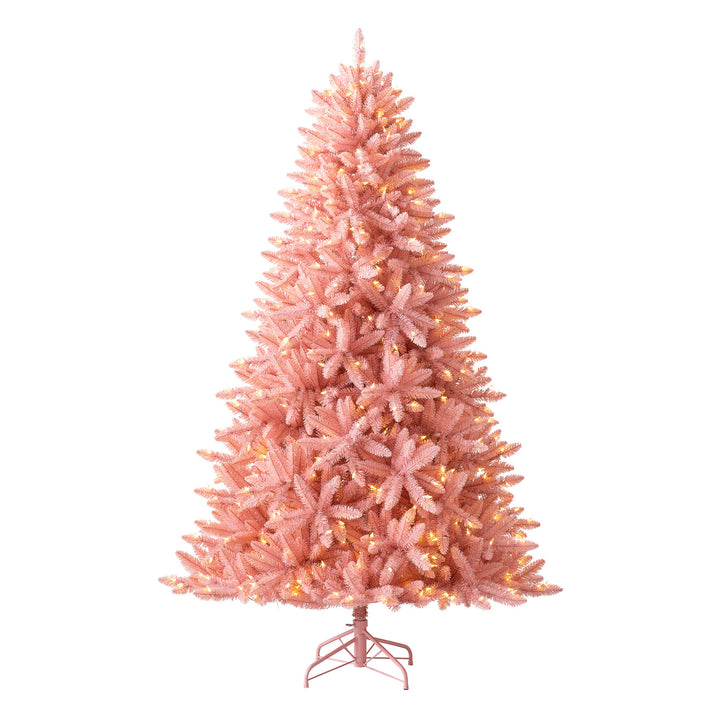 Luxe La Vie En Rose 6 Foot Artificial Prelit Christmas Tree w/ Stand (Open Box) - VMInnovations