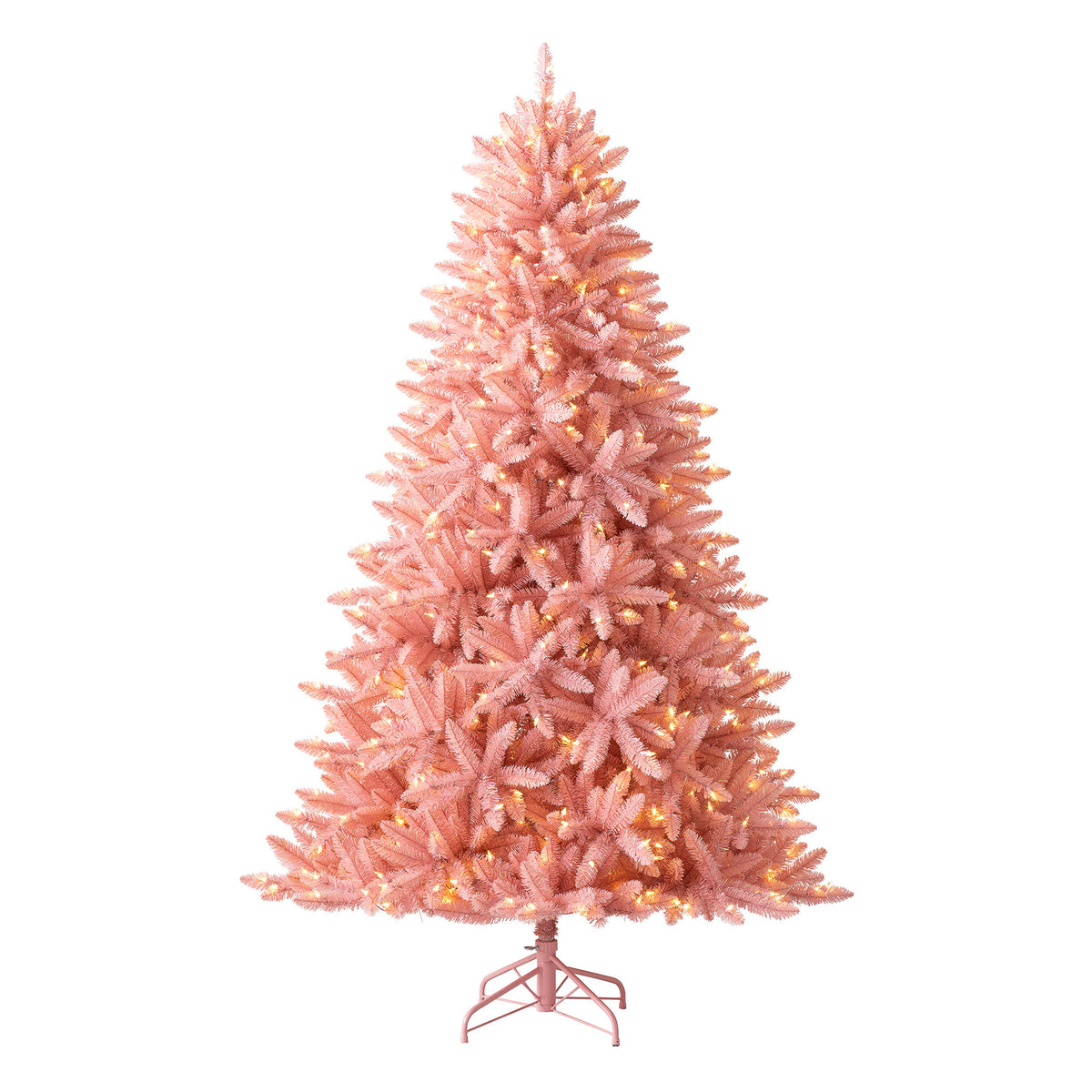 Luxe La Vie En Rose 6 Foot Artificial Prelit Christmas Tree w/ Stand (Open Box) - VMInnovations