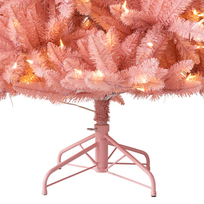 Treetopia Luxe La Vie En Rose 6 Foot Prelit Christmas Tree w/ Stand (Used) - VMInnovations