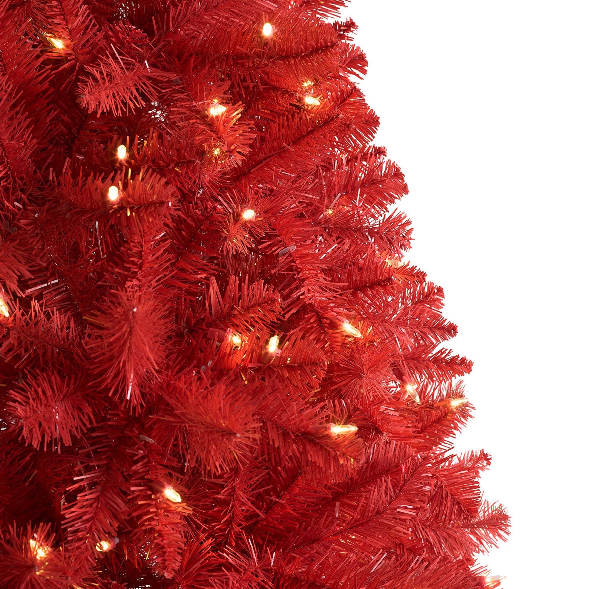 Treetopia Lipstick Red 5Ft Artificial Prelit LED Full Tree w/ Stand (Used) - VMInnovations