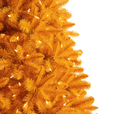 Treetopia 100% Orange 5ft Prelit LED Full Christmas Tree w/Stand(Used) - VMInnovations