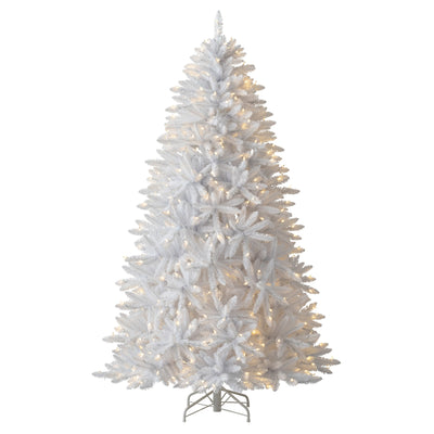 Treetopia Luxe Mont Blanc 7 Foot Artificial Prelit Christmas Tree w/ Stand