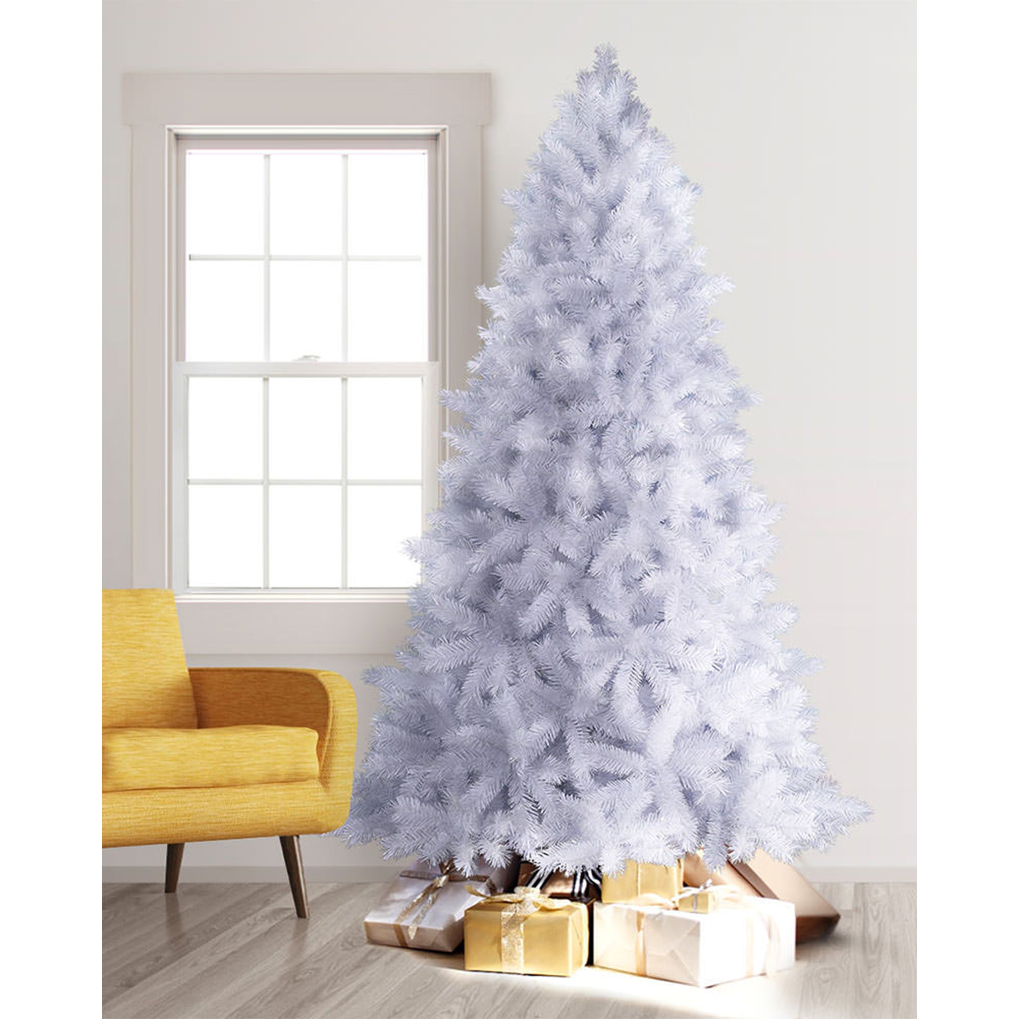 Treetopia Winter White 6 Foot Unlit Christmas Holiday Tree w/ Stand (Open Box) - VMInnovations