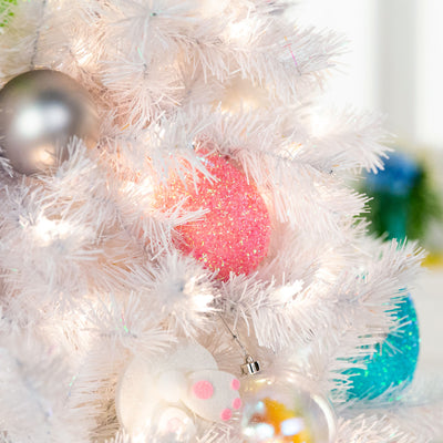 Treetopia Winter White 6 Foot Unlit Christmas Holiday Tree w/ Stand (Open Box) - VMInnovations