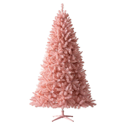 Treetopia Pretty in Pink 7 Foot Artificial Unlit Christmas Holiday Tree w/ Stand
