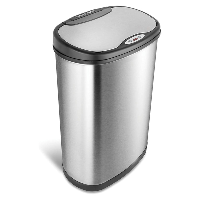 NINESTARS 13.2 Gal Motion Sensor Garbage Trash Can w/ Manual Mode (Open Box)