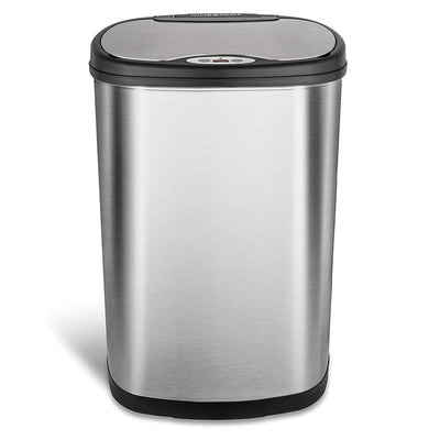 NINESTARS 13.2 Gal Motion Sensor Garbage Trash Can w/ Manual Mode (Open Box)