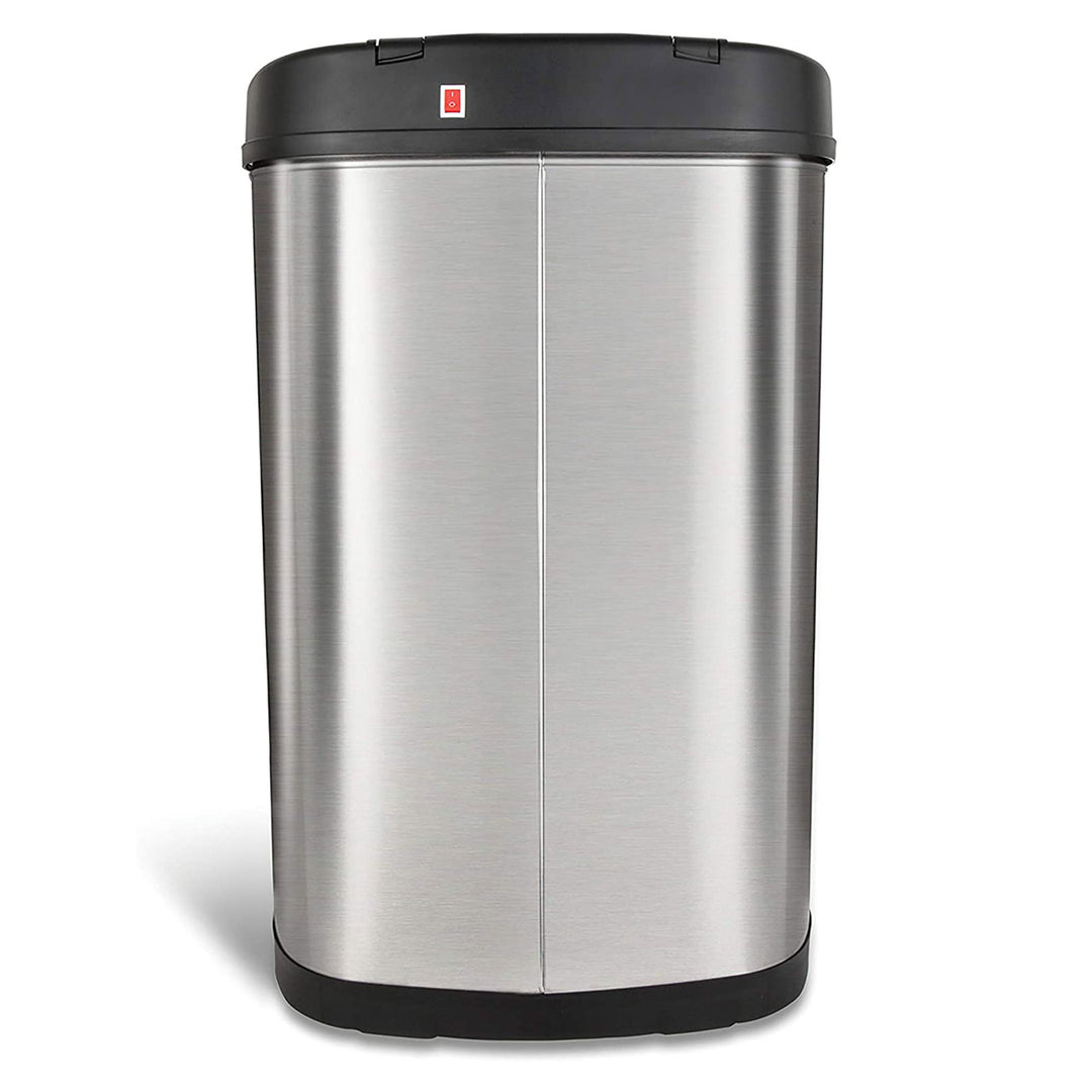 NINESTARS 13.2 Gal Motion Sensor Garbage Trash Can w/ Manual Mode (Open Box) - VMInnovations