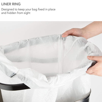 NINESTARS 13.2 Gal Motion Sensor Garbage Trash Can w/ Manual Mode (Open Box) - VMInnovations