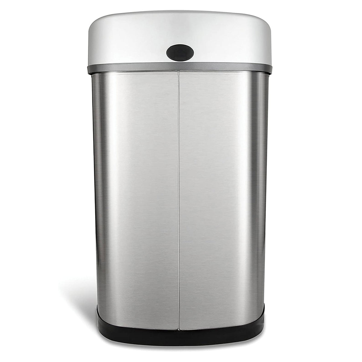 NINESTARS 13.2 Gallon Stainless Steel Motion Sensor Garbage Trash Can (2 Pack)