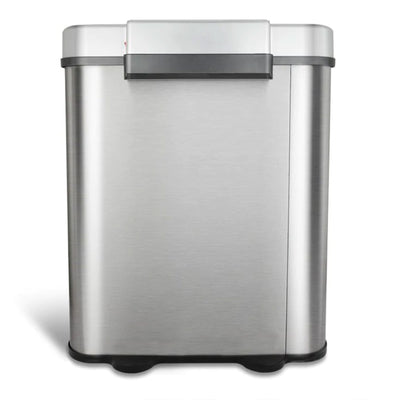 NINESTARS 18.5 Gallon Dual Compartment Automatic Motion Sensor Garbage Trash Can