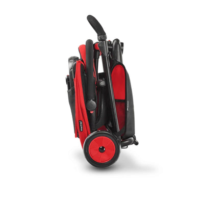 smarTrike 5 in 1 Modular Toddler Stroller Tricycle with 1 Handed Steering, Red