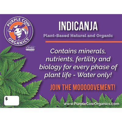 Purple Cow Organics IndiCanja Organic Indoor Living Plant Based Compost Soil (2 Pack)