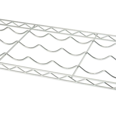 TRINITY EcoStorage 4 Shelf Adjustable Wire Shelving 36 Bottle Wine Rack, Chrome - VMInnovations