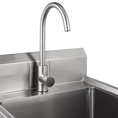 TRINITY Steel Free Standing Utility Sink with Installation Hardware (Open Box)